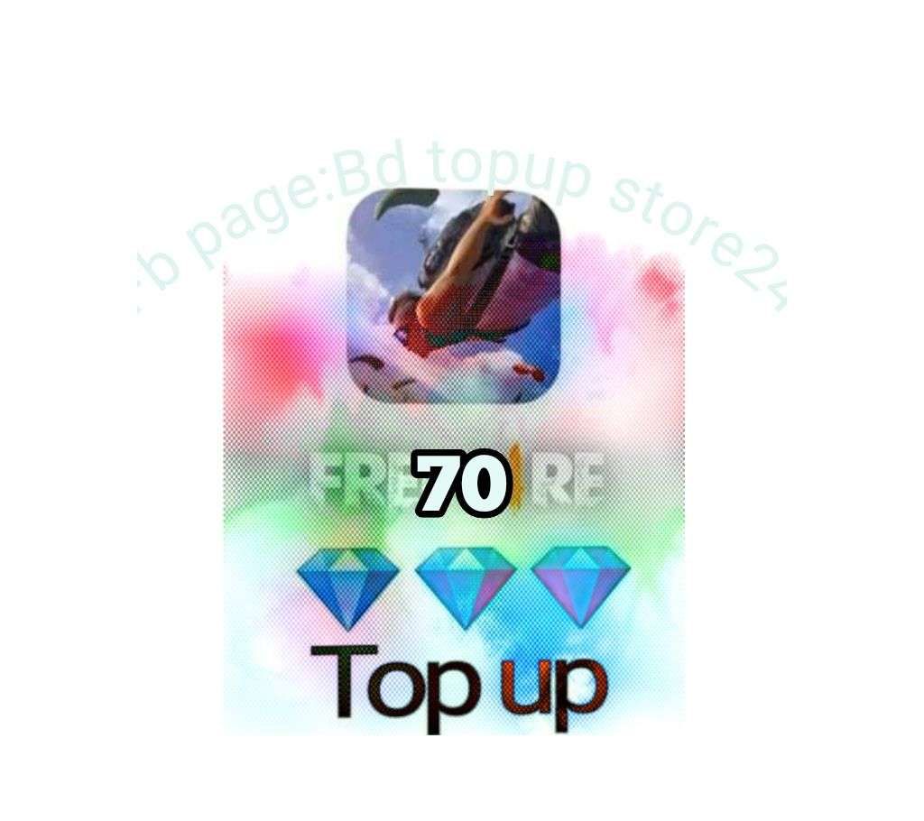 Free fire 70 diamond Top up (email delivery )