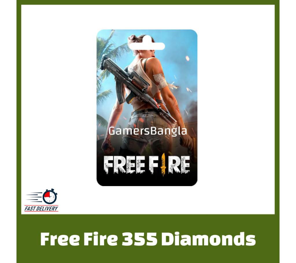 Free Fire 355 Diamond Direct TopUp