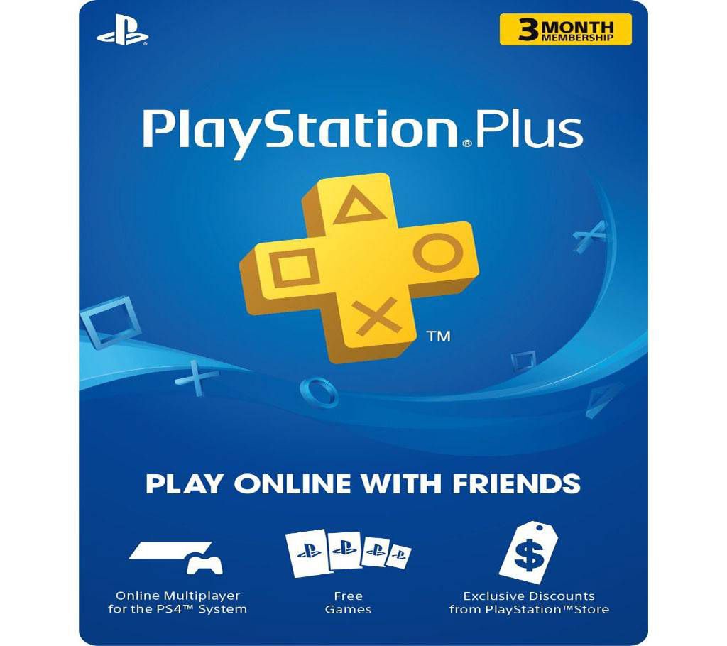 3 Month Playstation Plus Subsctiption - USA