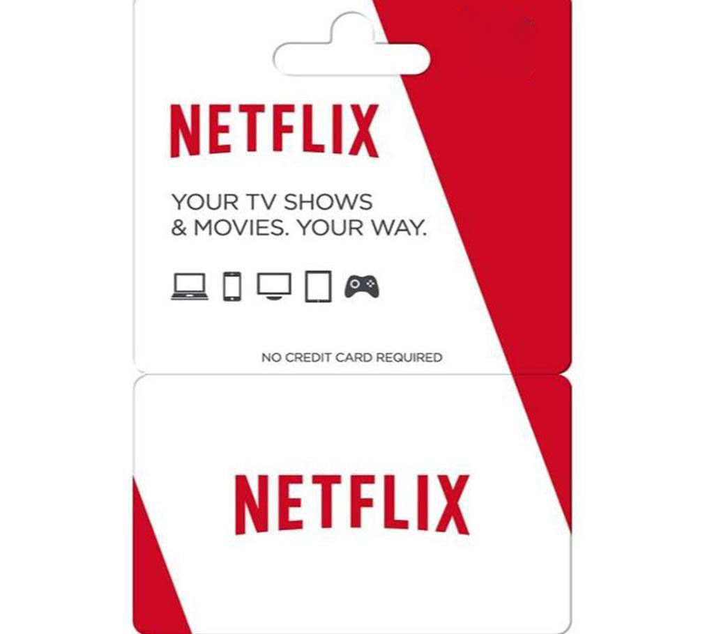 30$ Netflix Gift Card- Email Delivery