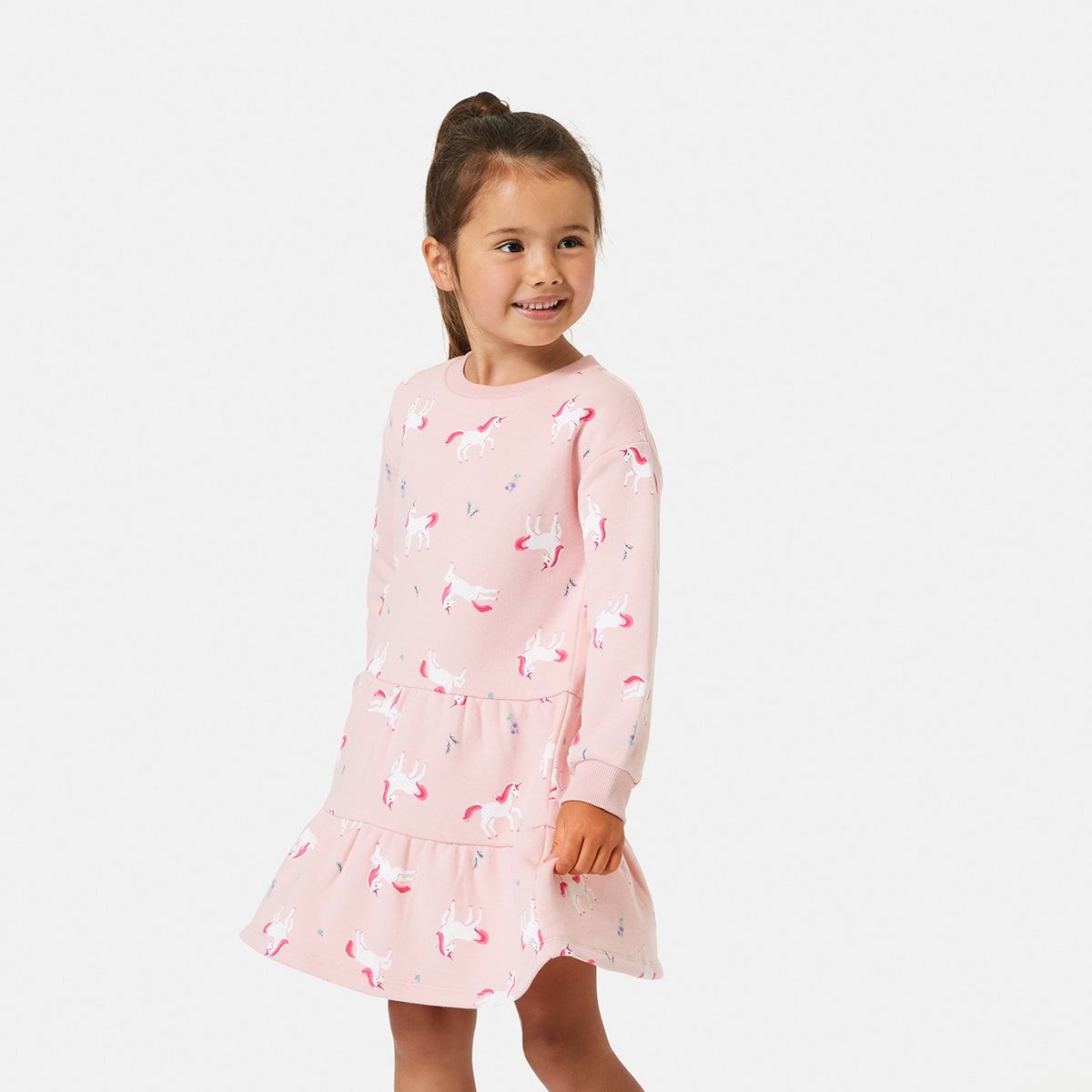 Printed Fleece Dress