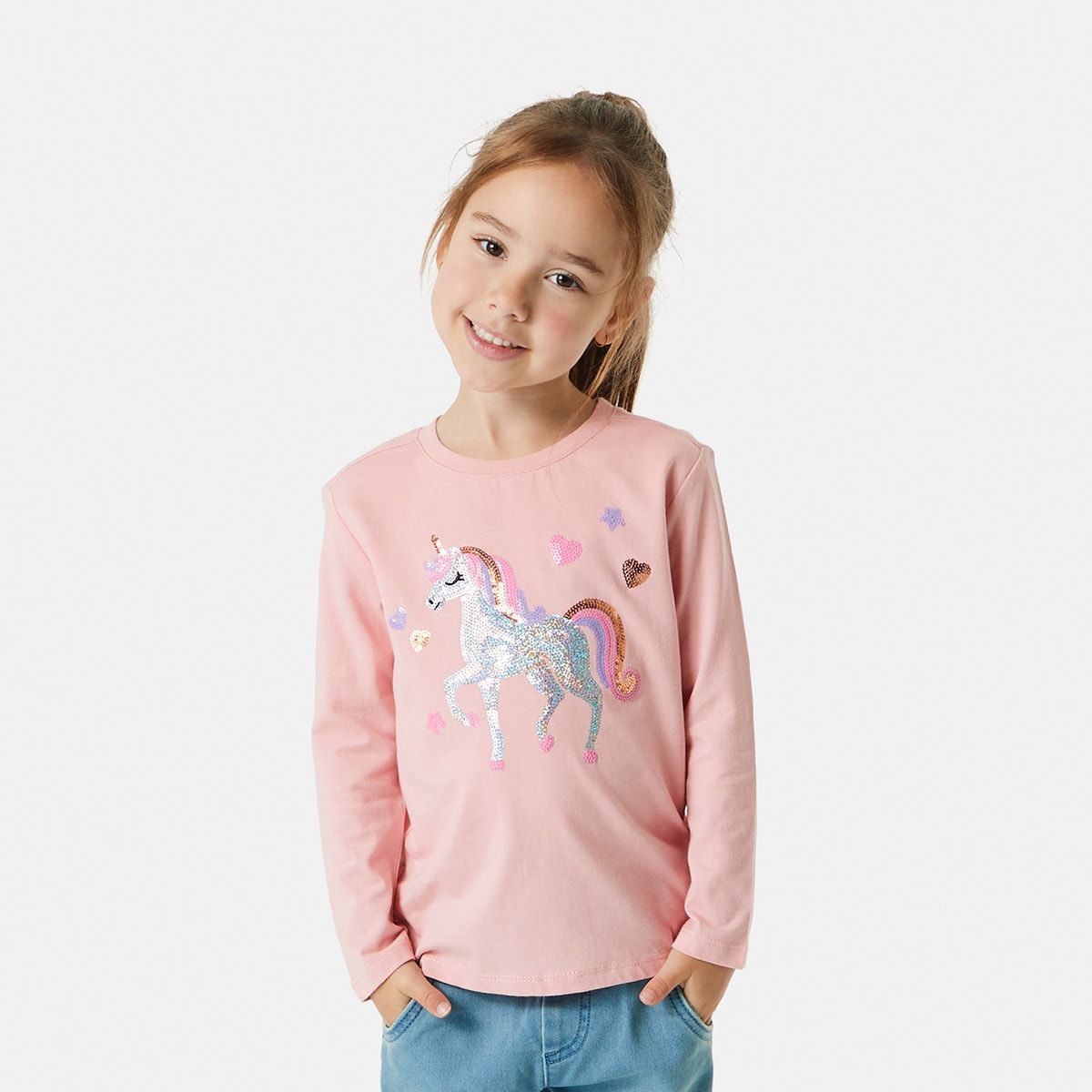 Long Sleeve Sequin T-shirt