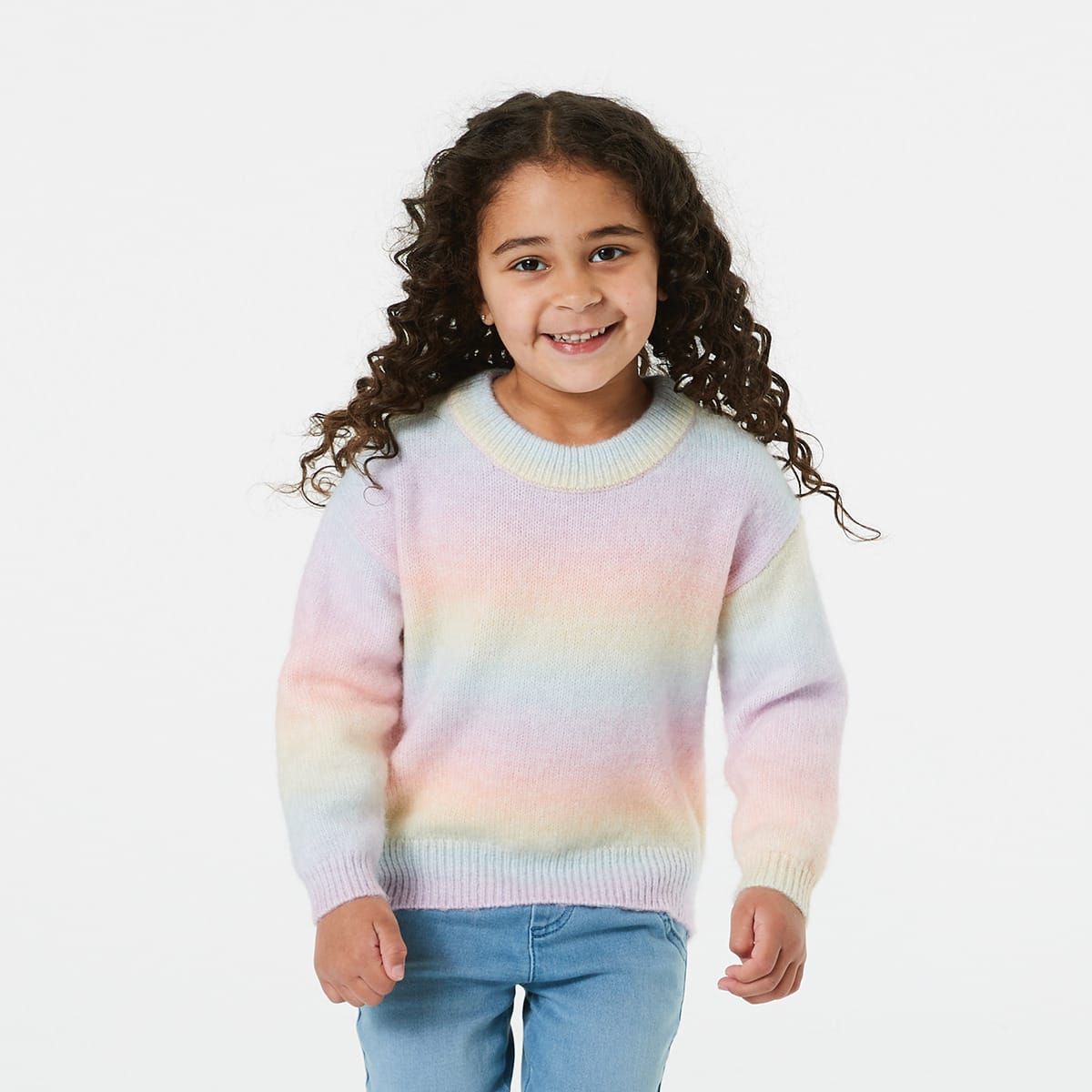 Ombre Knit Crew Neck Top