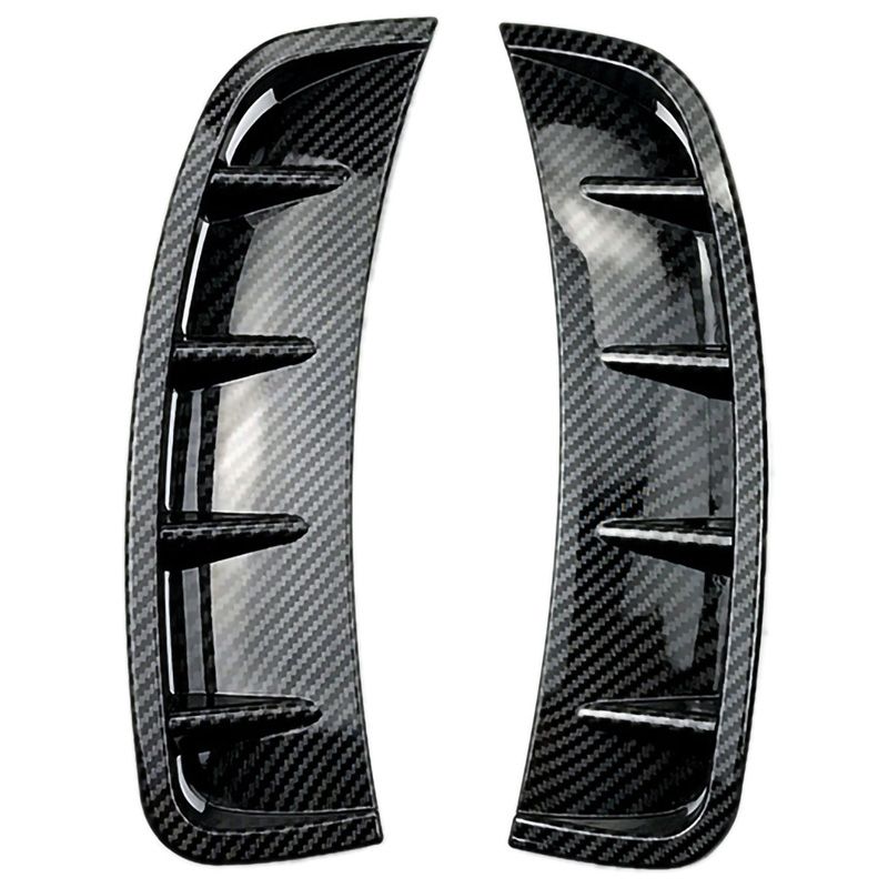 Front Bumper Air Outlet Stickers Trim Cover for Mercedes Benz a Class W177 A180 A200 A220 A250 Sports Accessories Car Styling(Carbon Fiber)