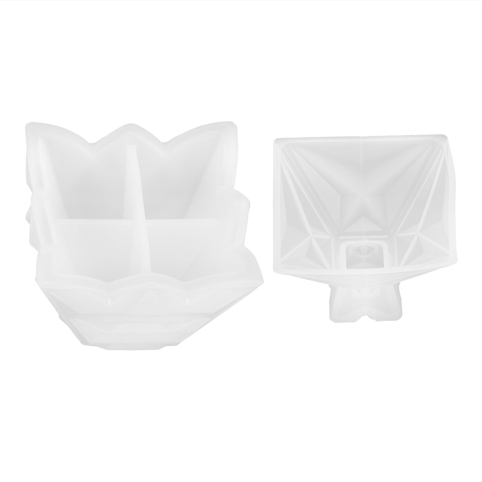 Silicone Mold Quadrangular Rhombus Storage Box Jewelry Epoxy Mould