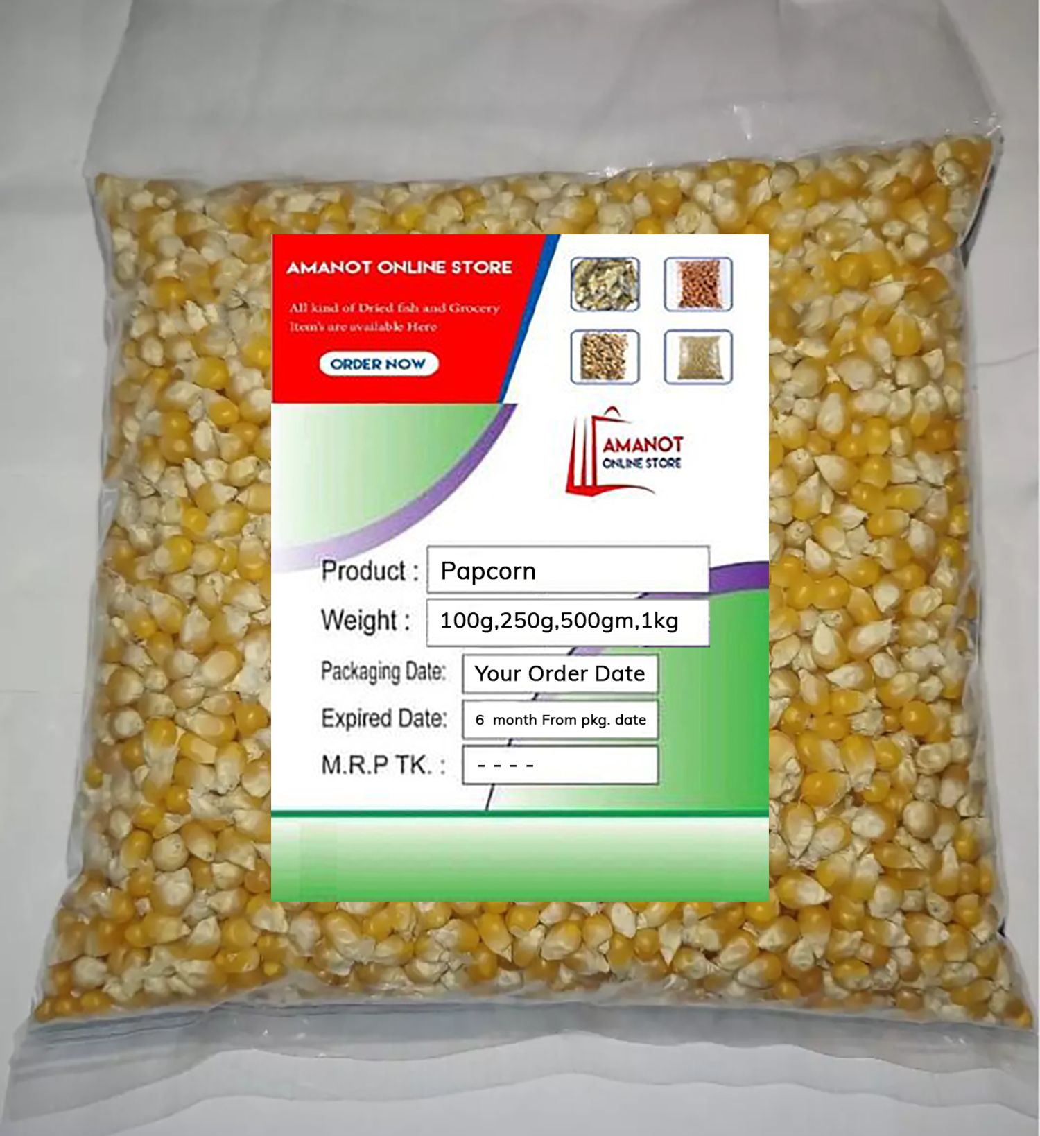 Pop Corn Bhutta - 1Kg