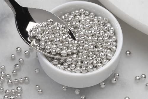 Silver Pearls - Sprinkle - Cake Decoration - Sugar Ball 25 gm