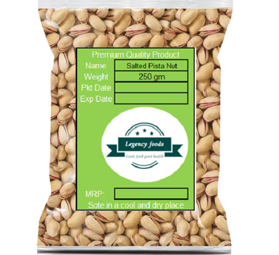 Premium Quality Salted Pista Badam Baja Pesta Nuts 250 gm