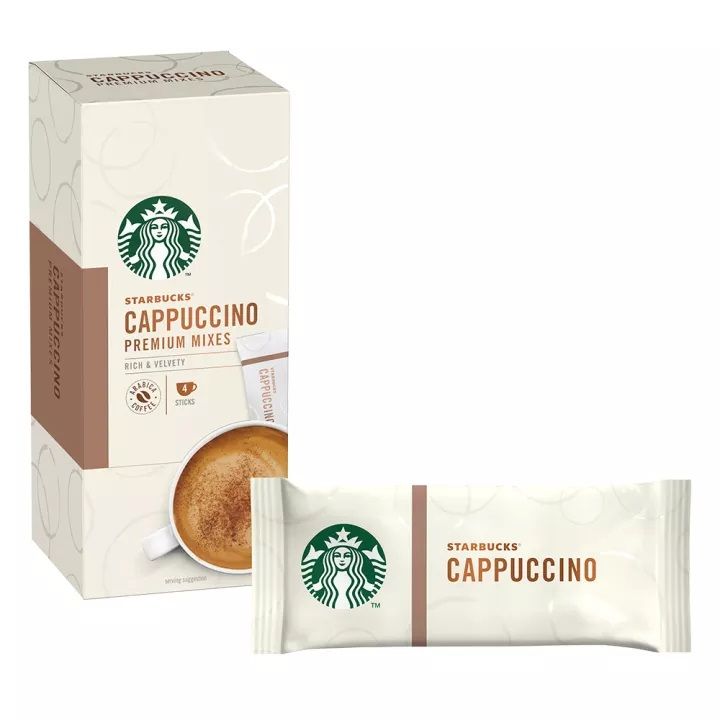 STARBUCKS CAPPUCCINO LATTE PREMIUM INSTANT COFFEE 5ps 70gm