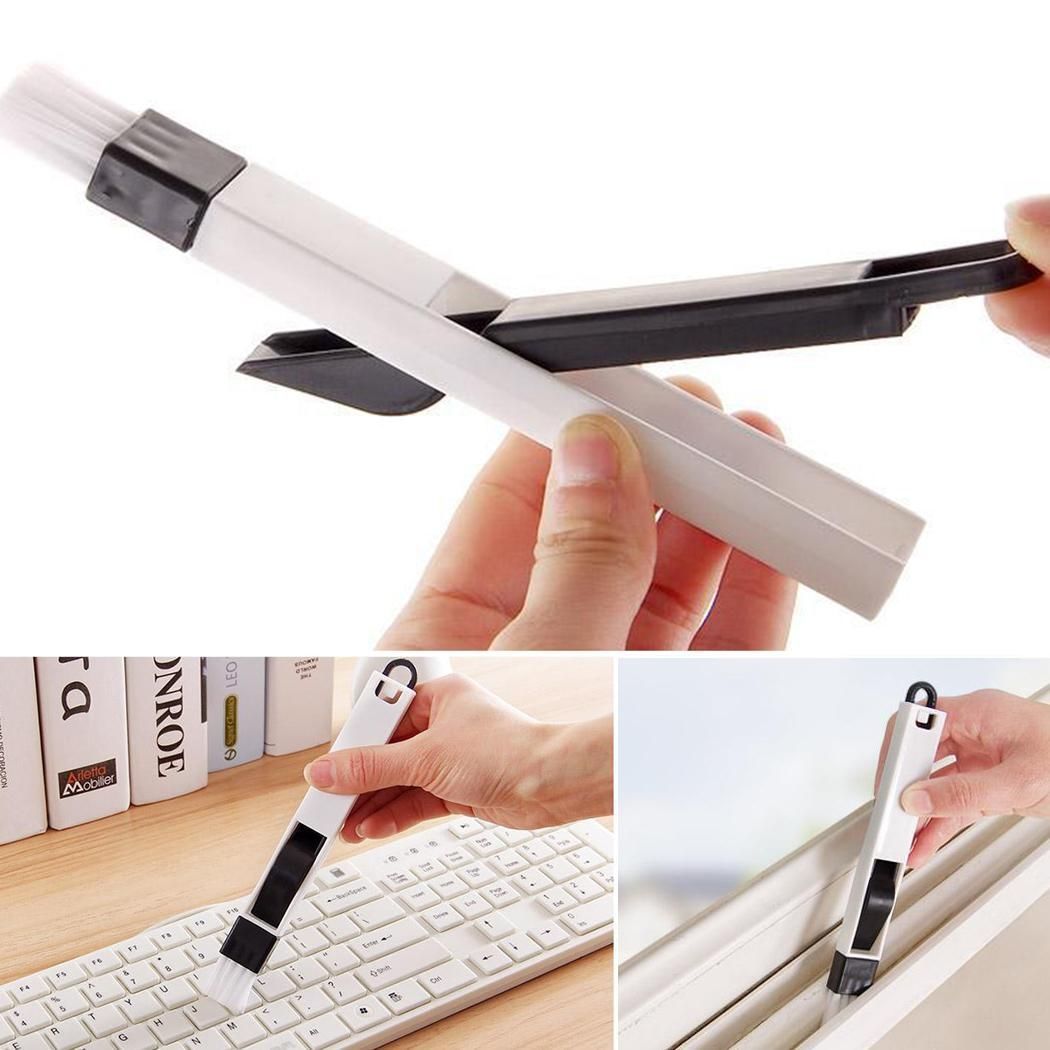 Cleaning Tools Window Groove Cleaning Brush with Dustpan Brush Slot