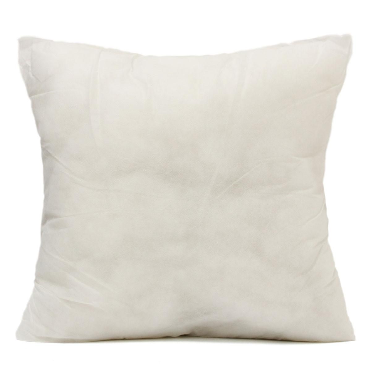 White Throw Hold Bedding Pillow Inner Pads Inserts Fillers Home Bed Sofa Cotton Cushion 400g 50*50 - 400g (50 * 50 non-woven)