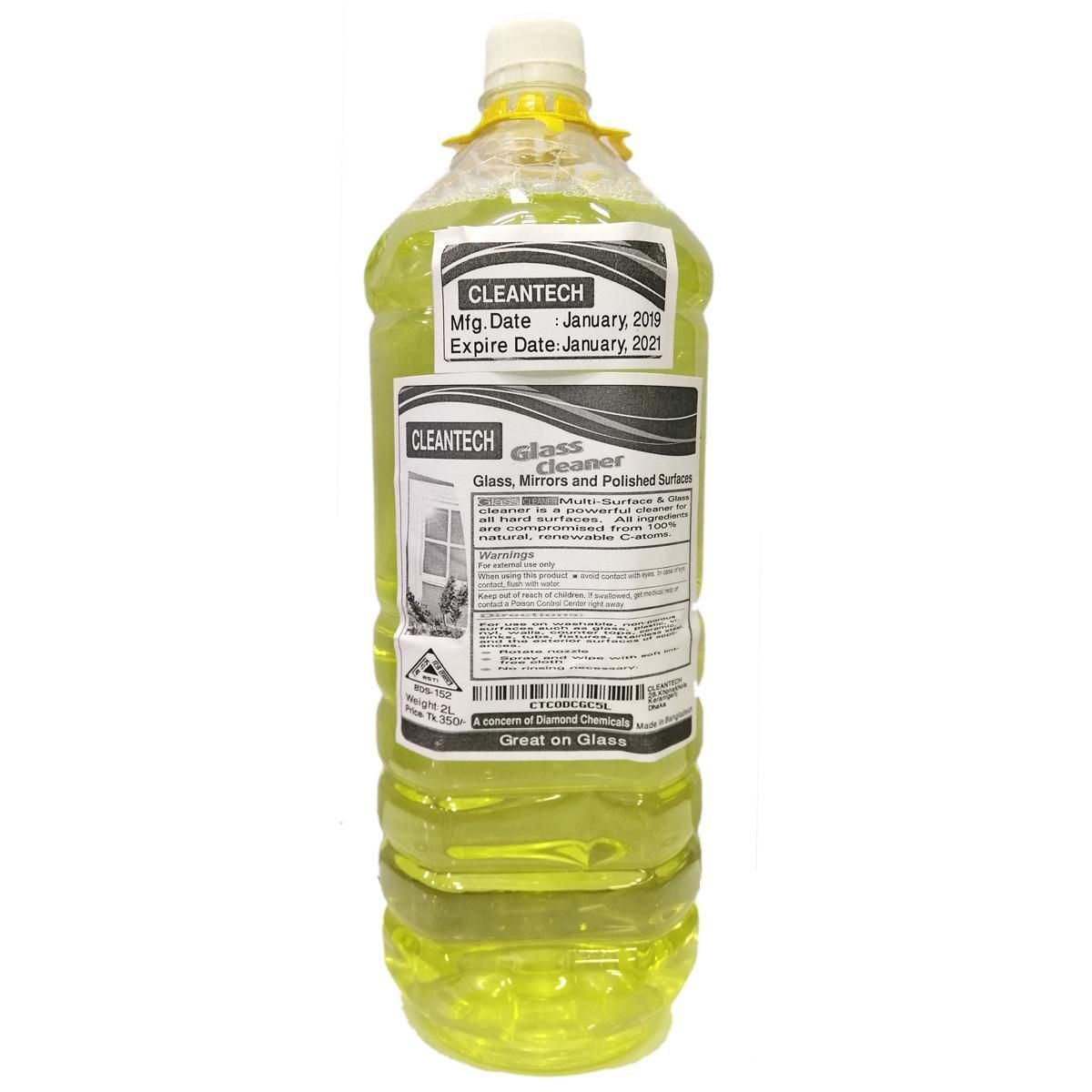 Cleantech Glass Cleaner 2 Litre