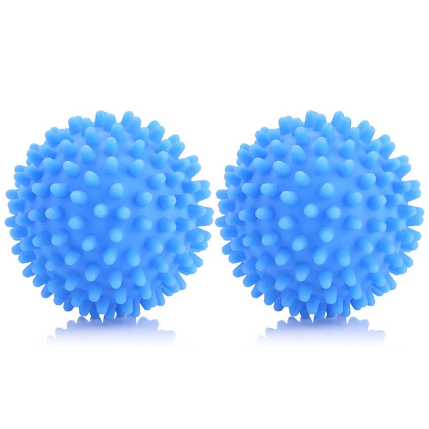 4PCS PVC Reusable Dryer Balls Laundry Washing Drying Fabric Softener Ball OS