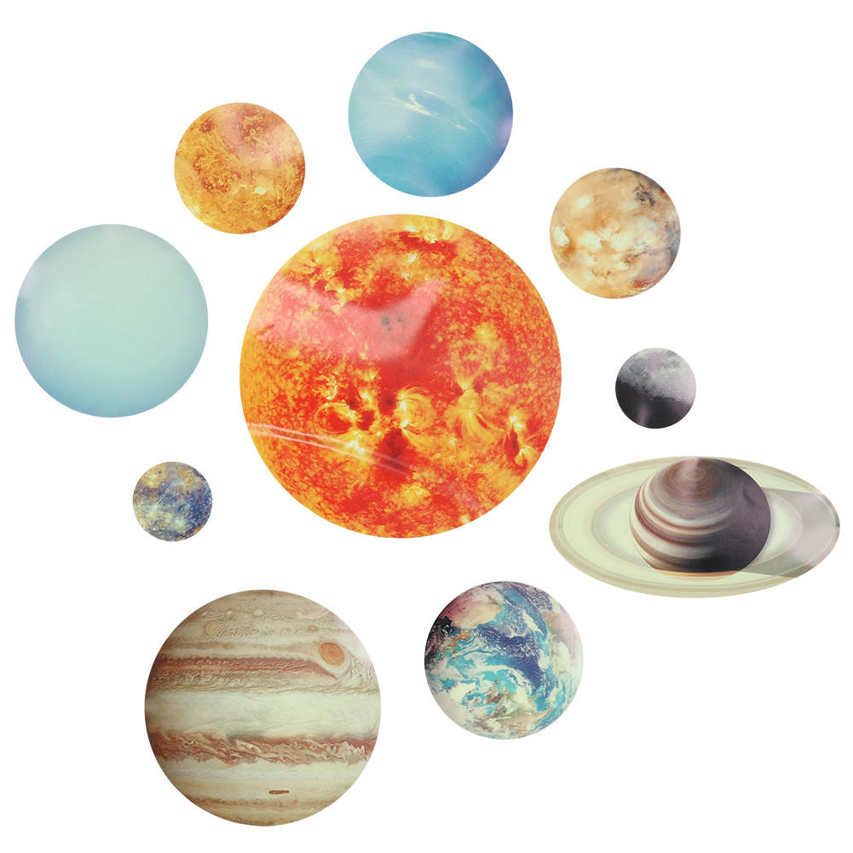 wall sticker solar system luminous decorative