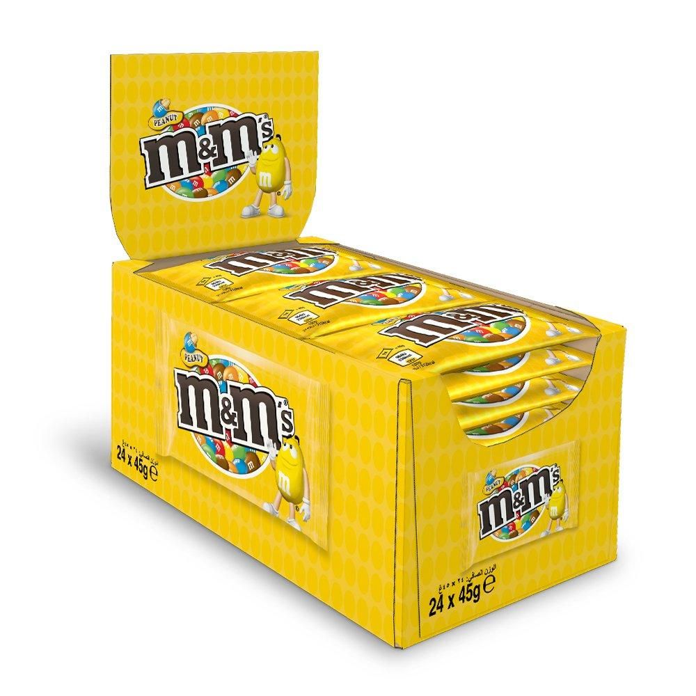 M & M's Chocolate Peanut (Full Box 24 pieces) - 45gm each