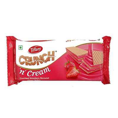 Tiffany Crunch N Cream Wafers  Strawberry 153gm