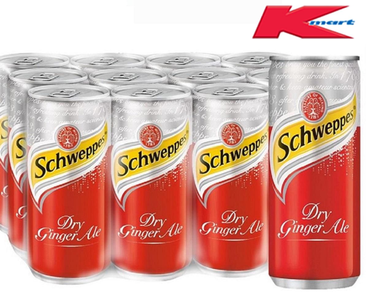 Schweppes Dry Ginger Ale Can 24 X 330ML
