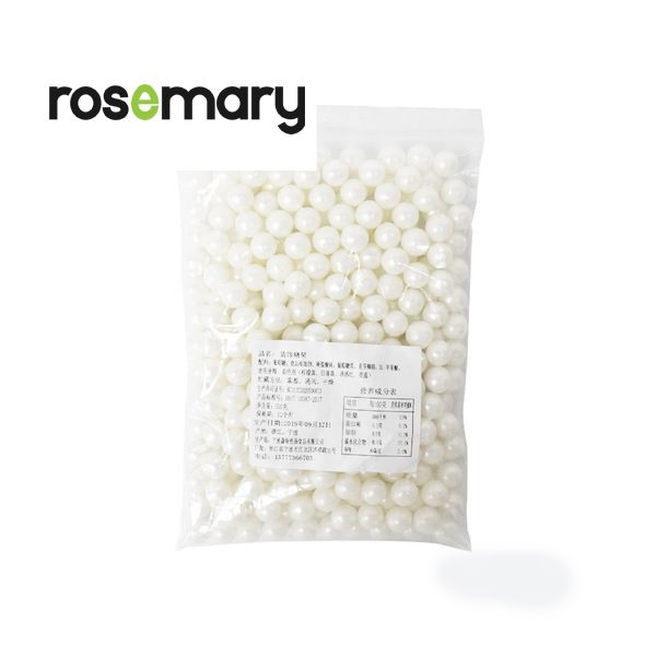 White pearl sprinkles 14mm -50g