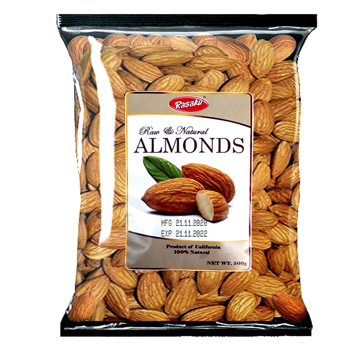 Almond Nut - Kath Badam - 500gm (Rasak)