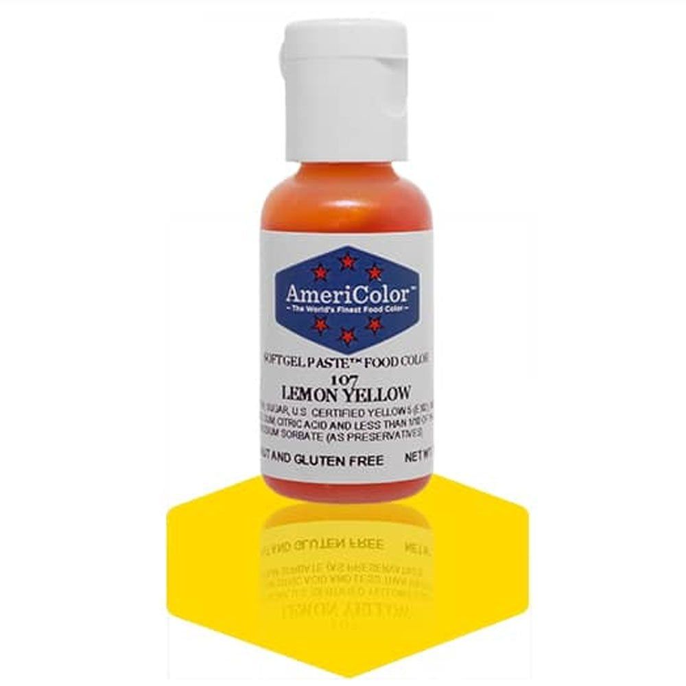 AmeriColor (LEMON YELLOW) -Soft Gel Paste Food /Icing/ Food Color
