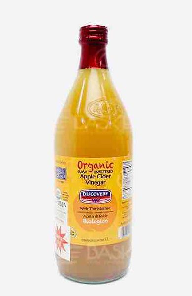 Organic  Raw Unfiltered Apple Cider Vinegar With the Mother Discovery 1000ml