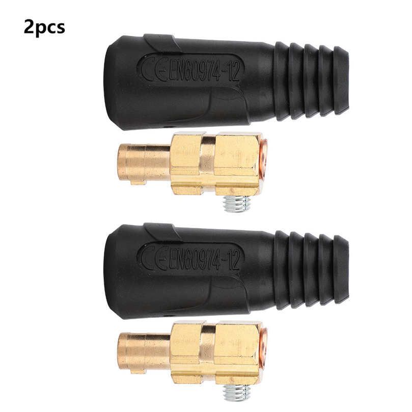 2pcs Weld Cable Quick Connector 200-400A 10-25/35-50/50-70 DKJ Welding