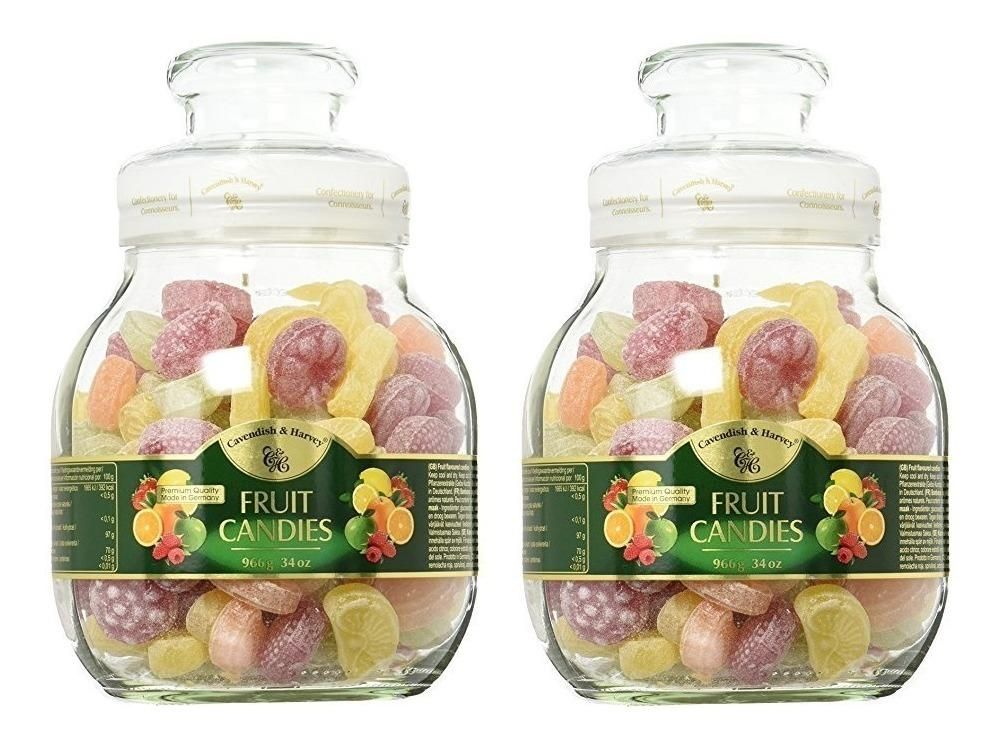 Cavendish & Harvey Fruit Candy 2 Jar - 966 gm each