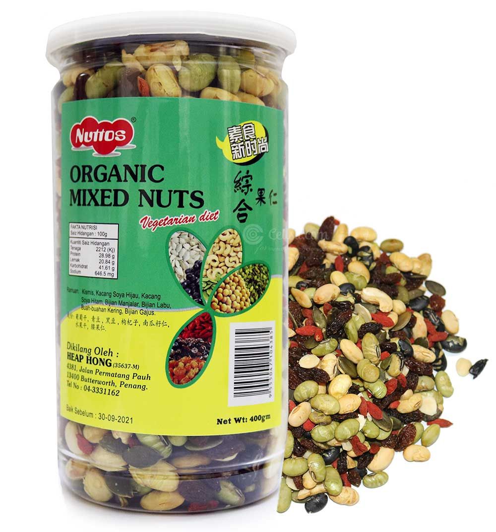 Nuttos Organic Mixed Nuts 400Gm