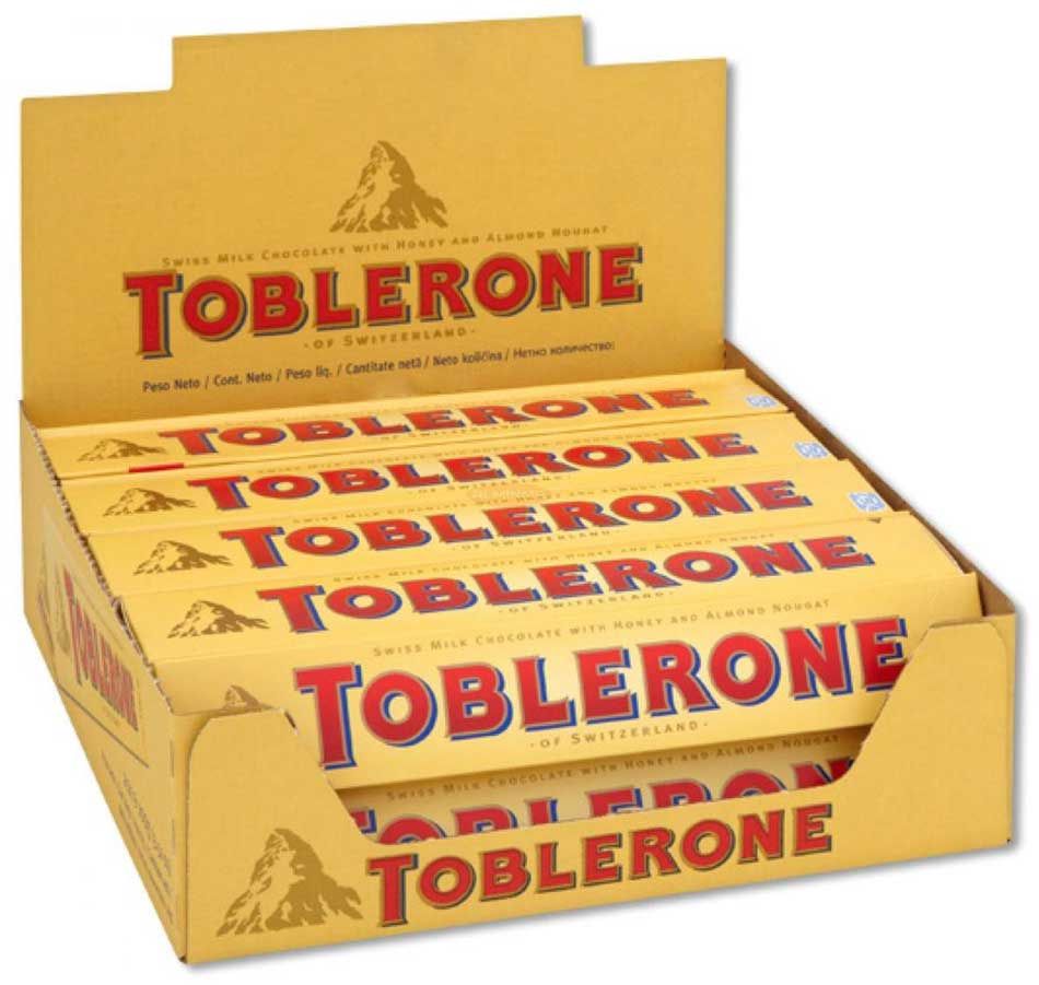 Toblerone Milk Chocolate Bar 20 Pcs- 100g