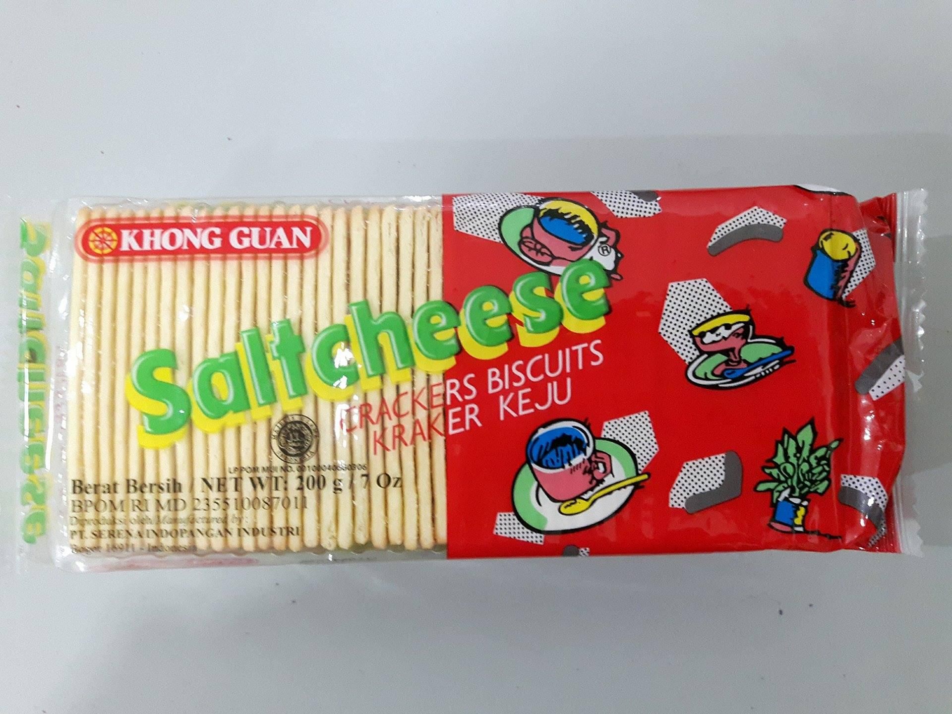 Khong Guan Salt Cheese Cracker Biscuits - 200g