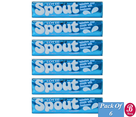 Spout Peppermint chewing gum -Dubai- 6Pic X 23.8Grm= 142.8Grm