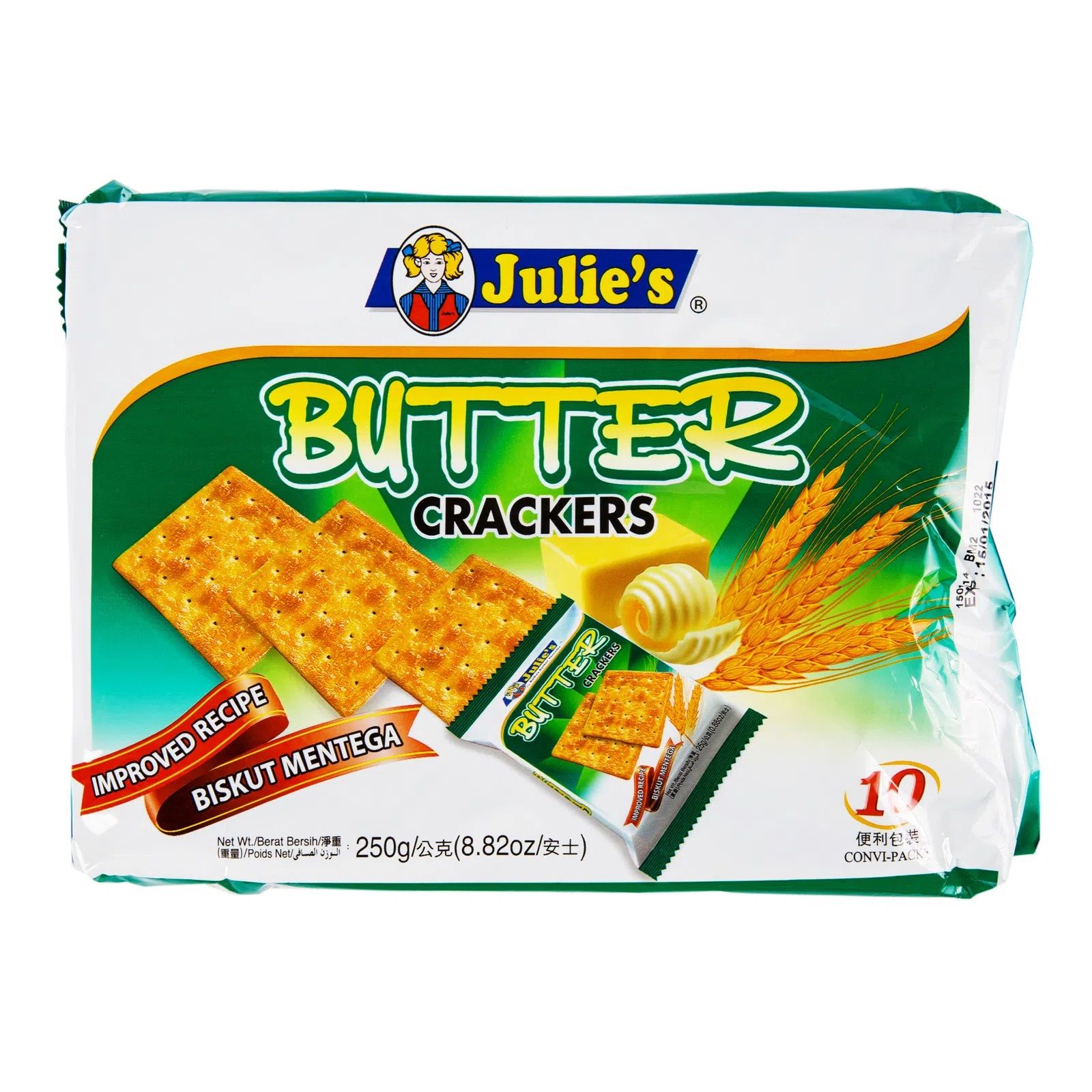 Julie's Butter Crackers Biscuits 250gm