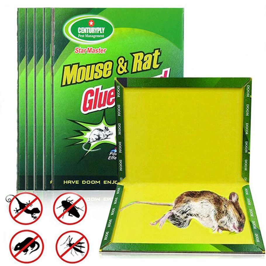 Mouse Board Sticky Mice Glue Trap High Effective Rodent Rat Snake Bugs Catcher Pest Control Reject Non-toxic 1 PCS