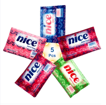 5 Packs nice Perfumed Wallet/Pocket Tissue (10 Pcs x 2 Ply/Pack), Pack Color: Mix