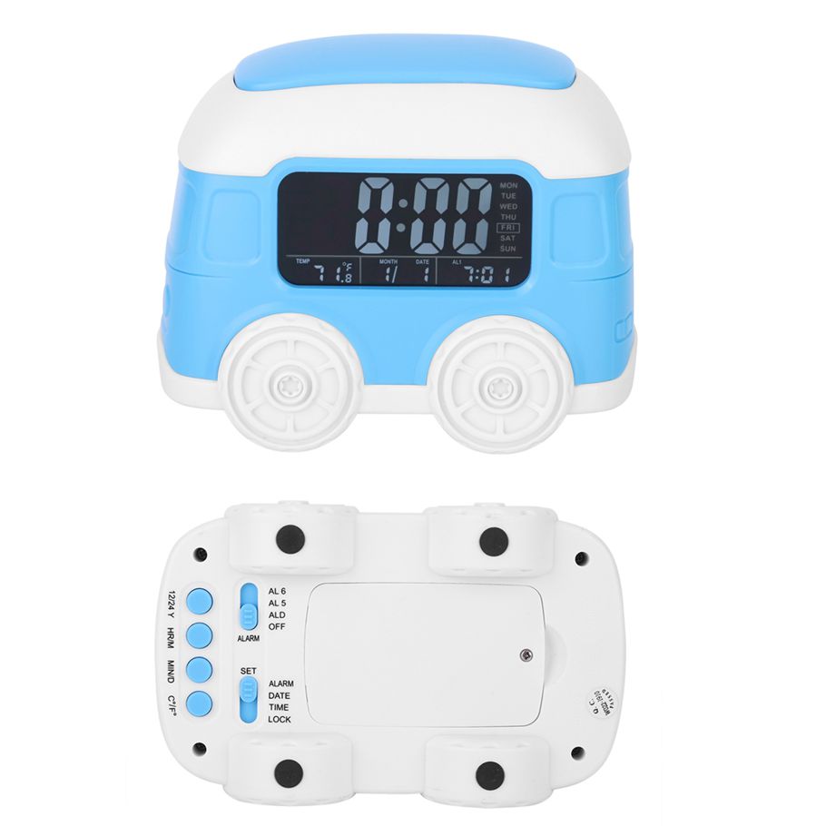 TOPINCN Electronic Alarm Clock Multi-Function Digital LED Bus Car Gift Desk