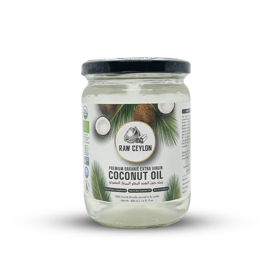 Raw ceylon premium extra virgin coconut oil 500ml