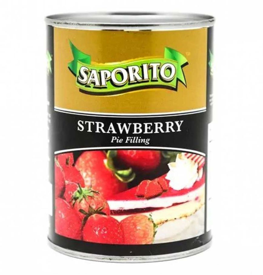 Saporito Strawberry Pie Filling - 595gm