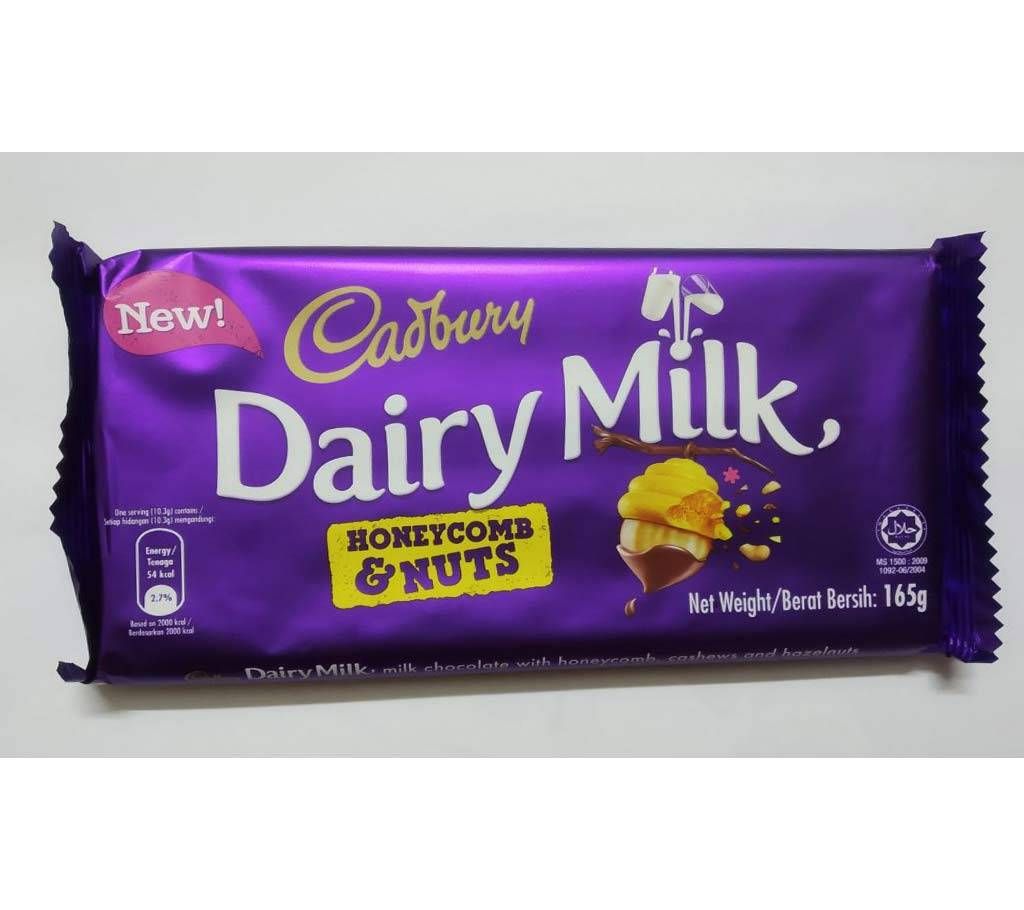 Cadbury Dairy Milk (165 Gram)  HONYECOMB & NUTS