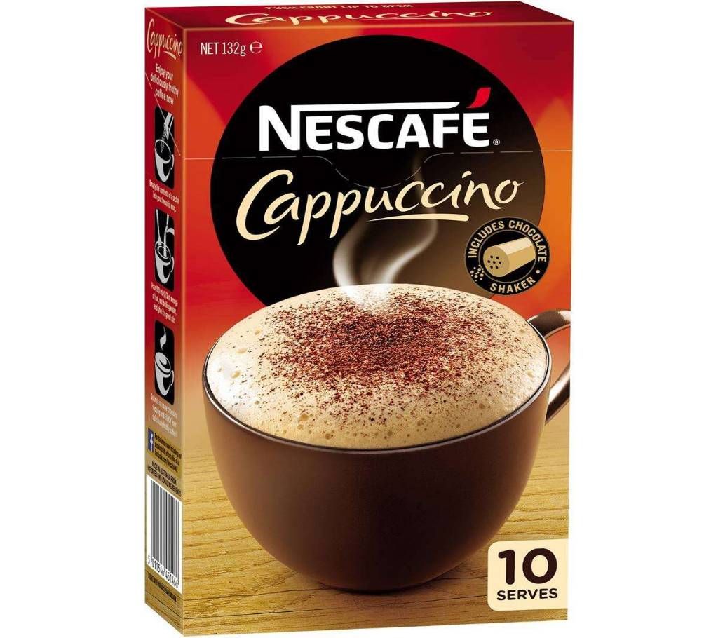 Cappuccino Strong Nescafe Coffee Sachets - 10 pack