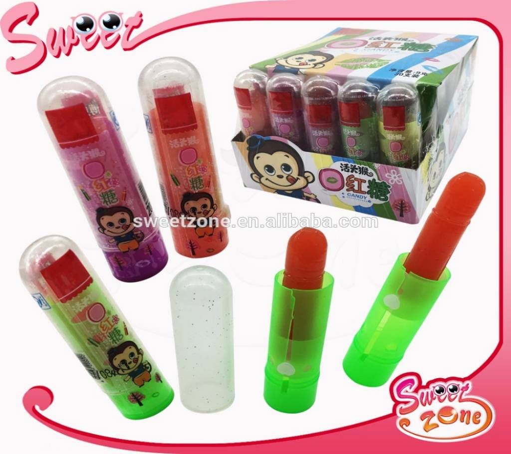 8g lily lipstick sugar candy fruity flavor hard candy 30 pcs