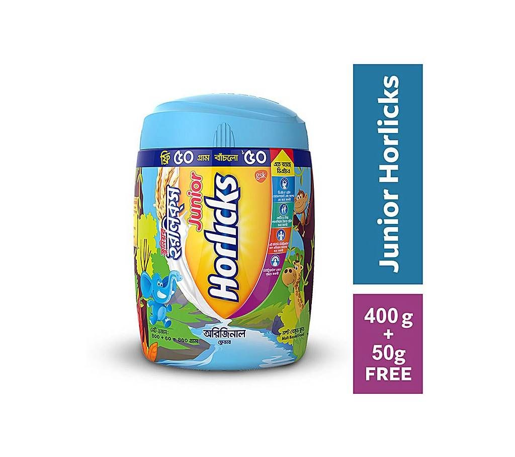 Horlicks Junior Horlicks 400g Jar with 50g Extra FREE