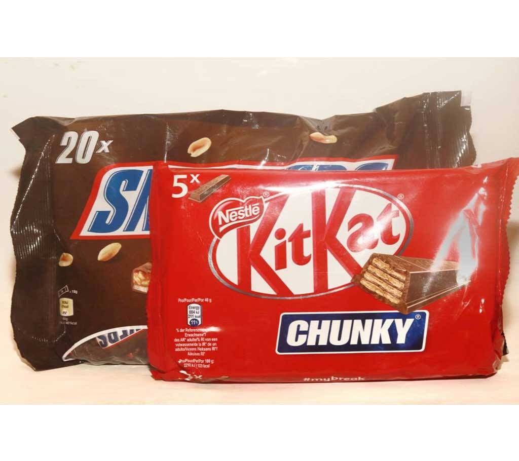 snickers & kitkat Chocolate Bar big pack France
