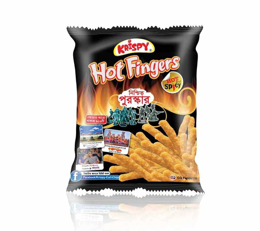 Krispy Hot Fingers 25gm - 10 Packets 