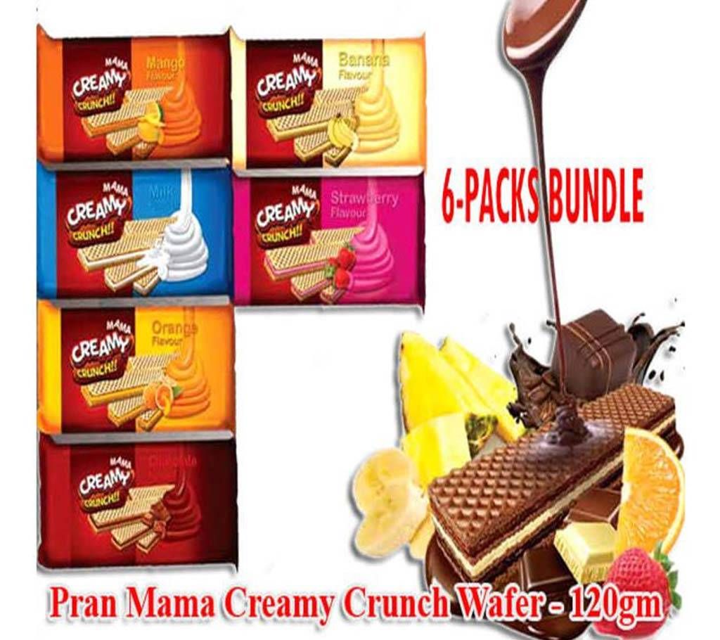 Mama Creamy Crunch wafer-120g 6Pack