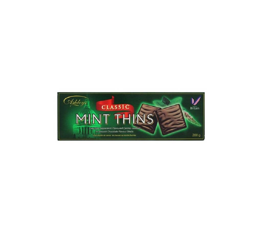Ashleys Classic Mint Thins Chocolate UK