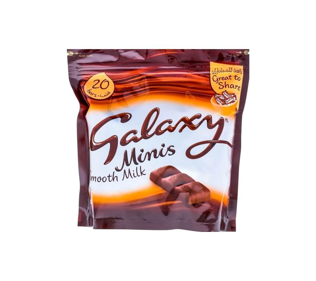 Galaxy Minis Smooth Milk 20 Bars Pack - 250G