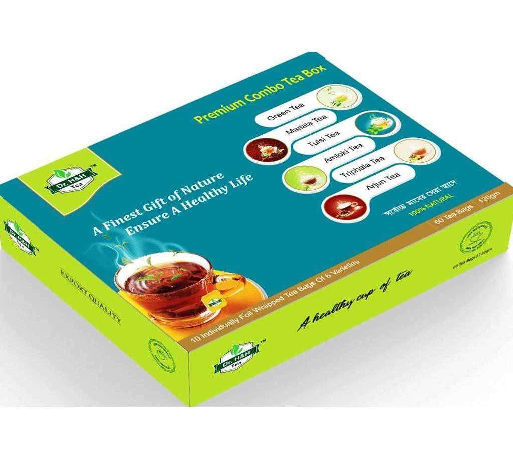 Premium Combo Tea Box - 120 gm(60 Tea Bag)