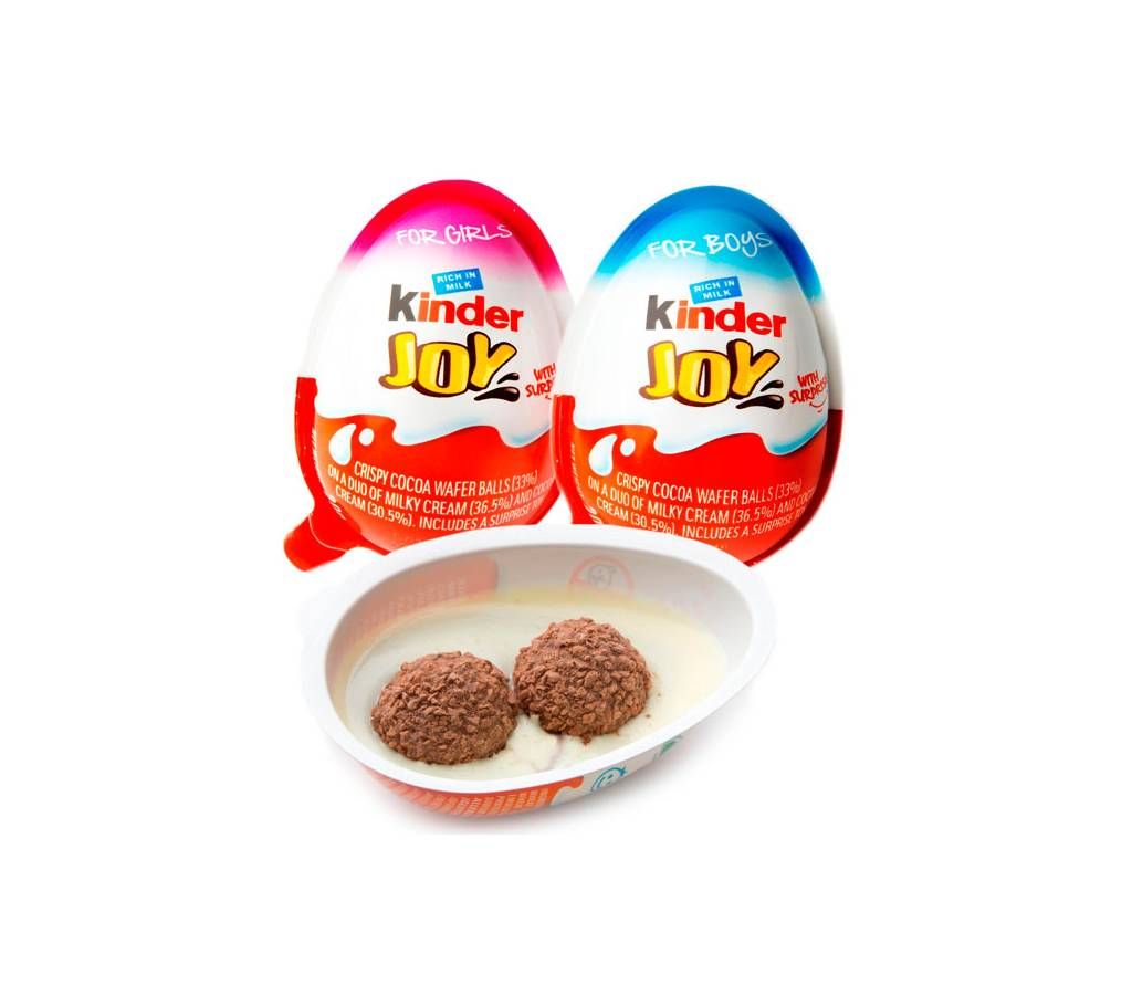 Kinder Joy Chocolates for Boys/Men/Girls/Women, 24 Pieces X 20g = 480g India
