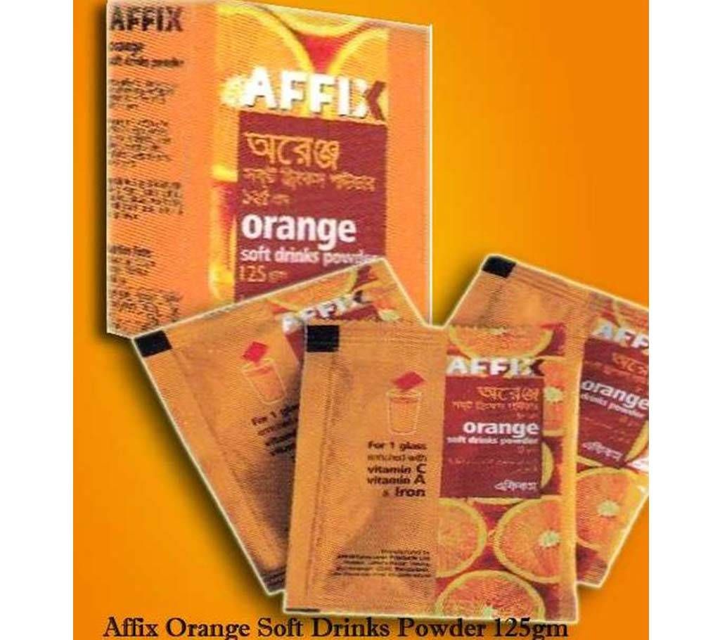 Affix Orange Soft Drinks Powder 125gm 6pcs Combo