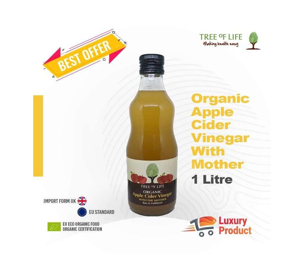 Tree Of Life Organic Apple Cider Vinegar with The Mother (Raw - Unfiltered) -1 Litre